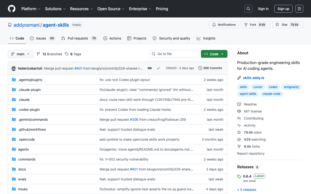 Agent Skills' GitHub repository